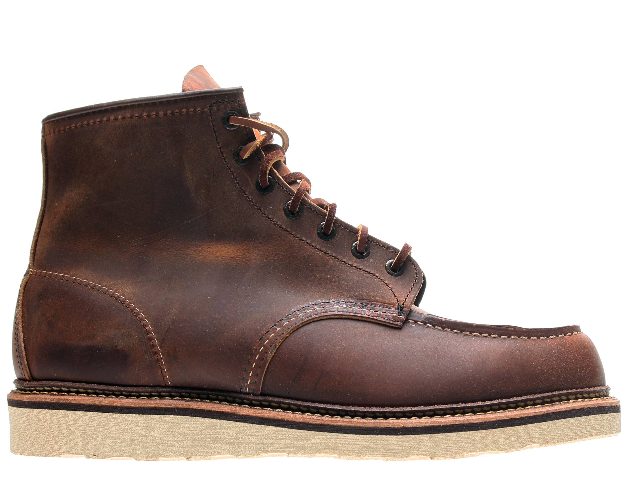 Red Wing Men&s Classic Moc 1907 Copper Rough