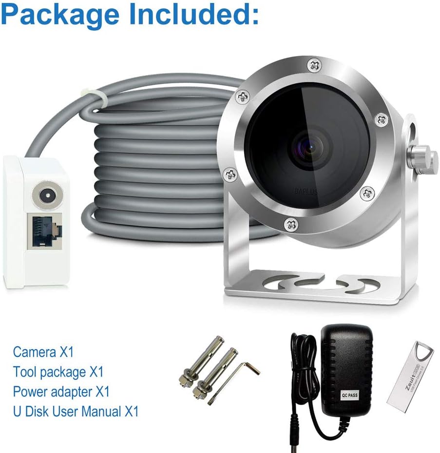 Underwater Camera, Aquarium Live Streaming Pond 5MP Camera (10M Cable)