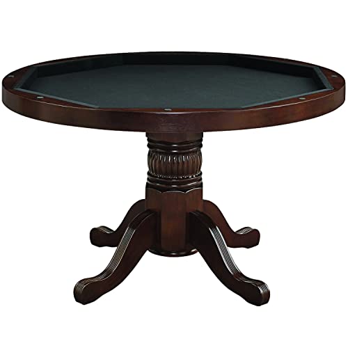 RAM Game Room 48" Texas Hold'em Game Table with Dining Top Antique White