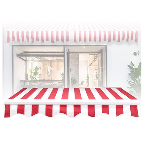 Replacement Canvas for Retractable Awning,Many Sizes Fabric Sun Shade Awning Cover,(fabric Only) for Awnings Deck Balcony Yard/Frameless(9.8x8.2ft)