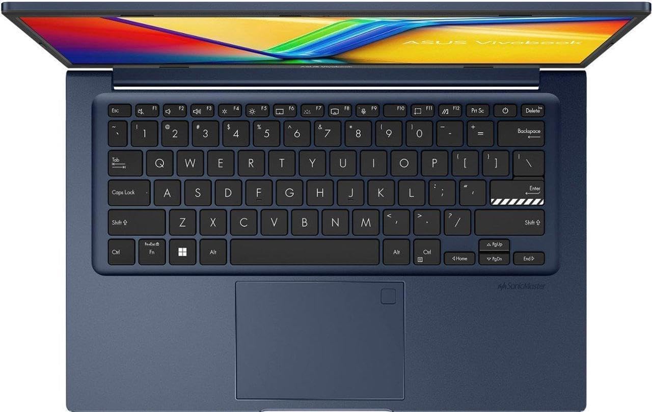 ASUS Vivobook 14" FHD Laptop | Intel Core i3-1215U | Intel Iris Xe Graphics | HDMI | Blue | 24GB RAM | 512GB SSD | Windows 11 S | Bundle with USB 3.0 Hub