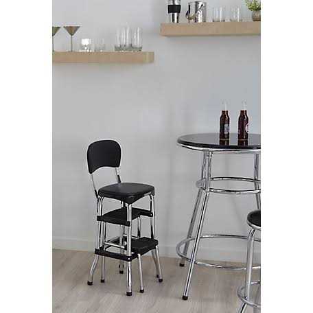Cosco Black Retro Counter Chair / Step Stool - Shop Hardware Tools Online Store