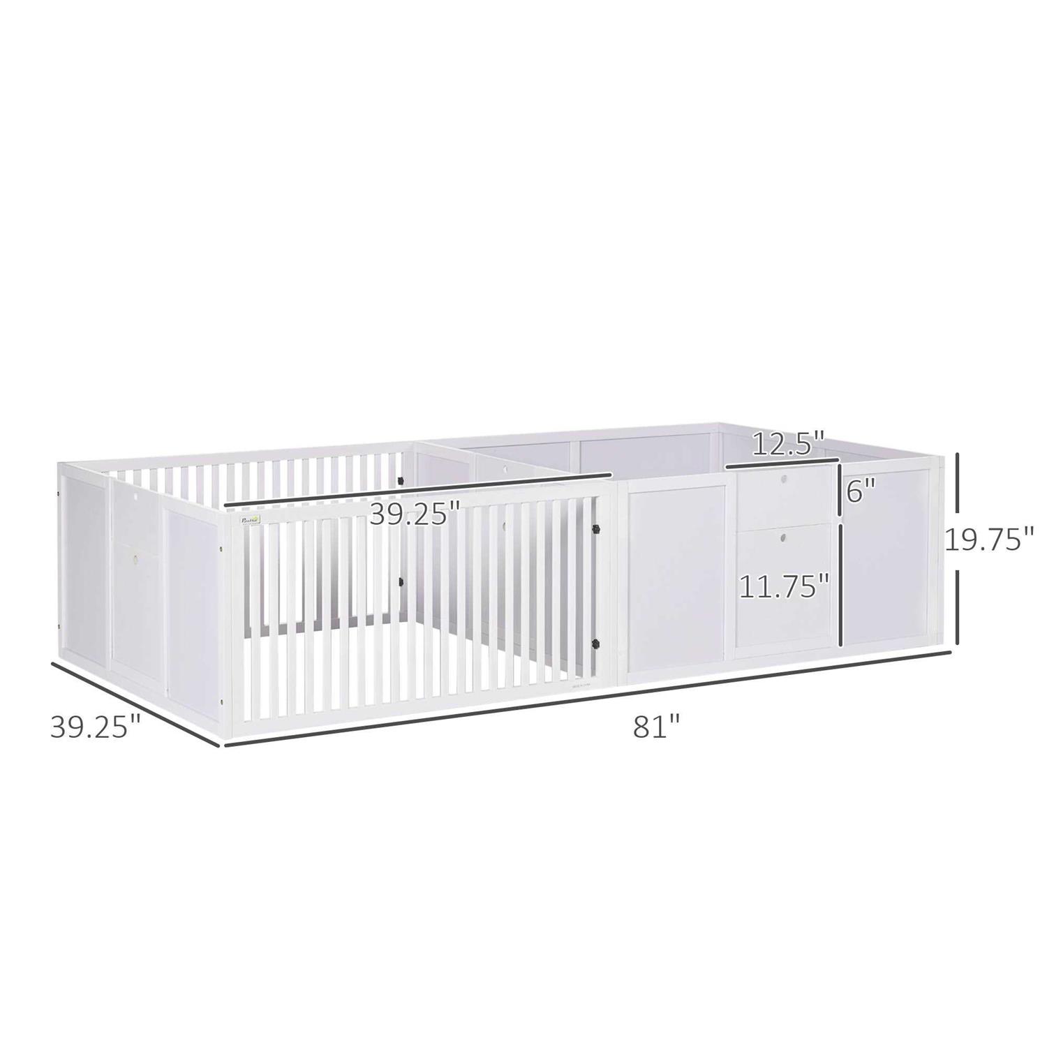 PawHut Whelping Box for Dogs Built for Mother's Comfort Dog Whelping Pen - Pet Supplies online store