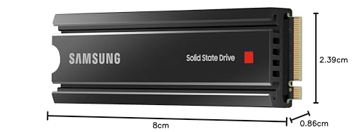 Samsung 980 PRO SSD 2TB PCIe NVMe Gen 4 Gaming M.2 Internal Solid State Drive Memory Card, Maximum Speed, Thermal Control MZ-V8P2T0B/AM