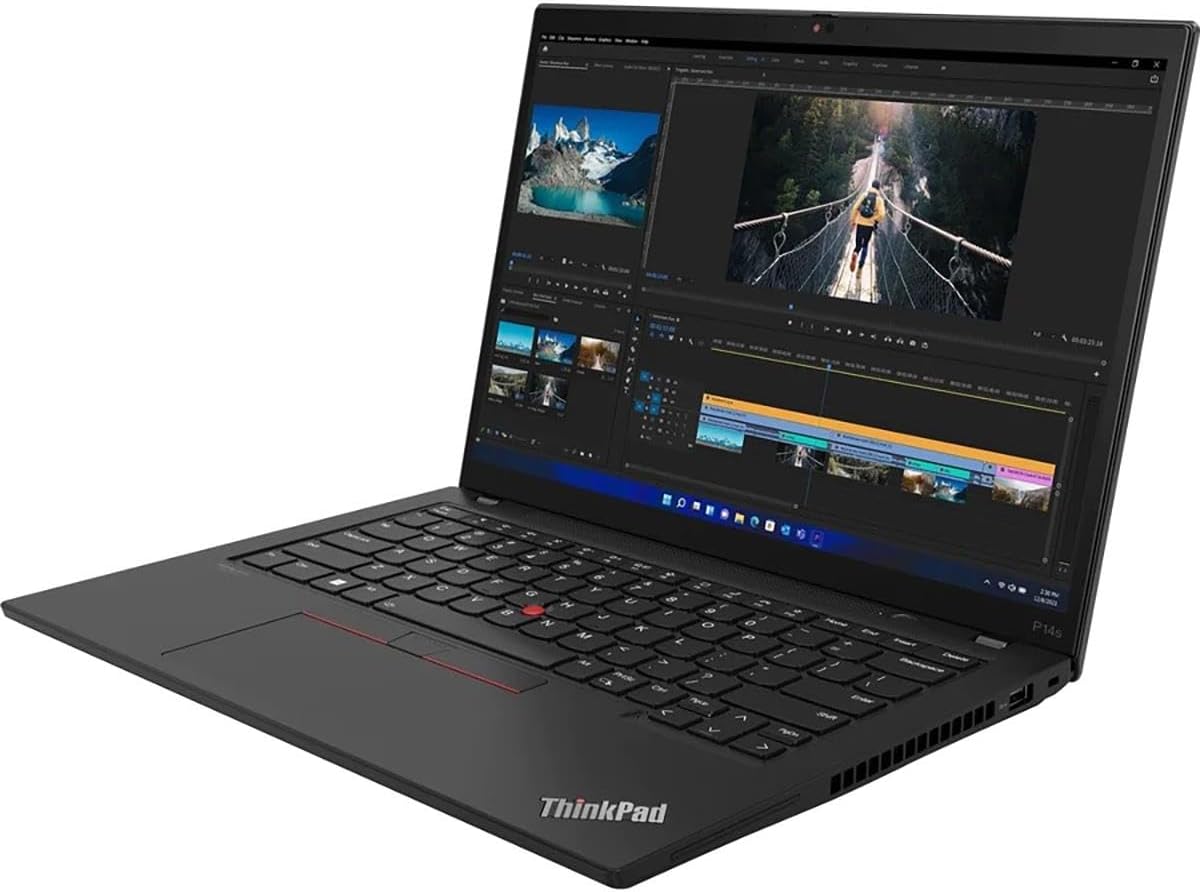 Lenovo ThinkPad P14s Gen 4 14" WUXGA Mobile Workstation, AMD Ryzen 7 PRO 7840U 3.3GHz, 32GB RAM, 512GB SSD, Windows 11 Pro, Villi Black (Renewed)