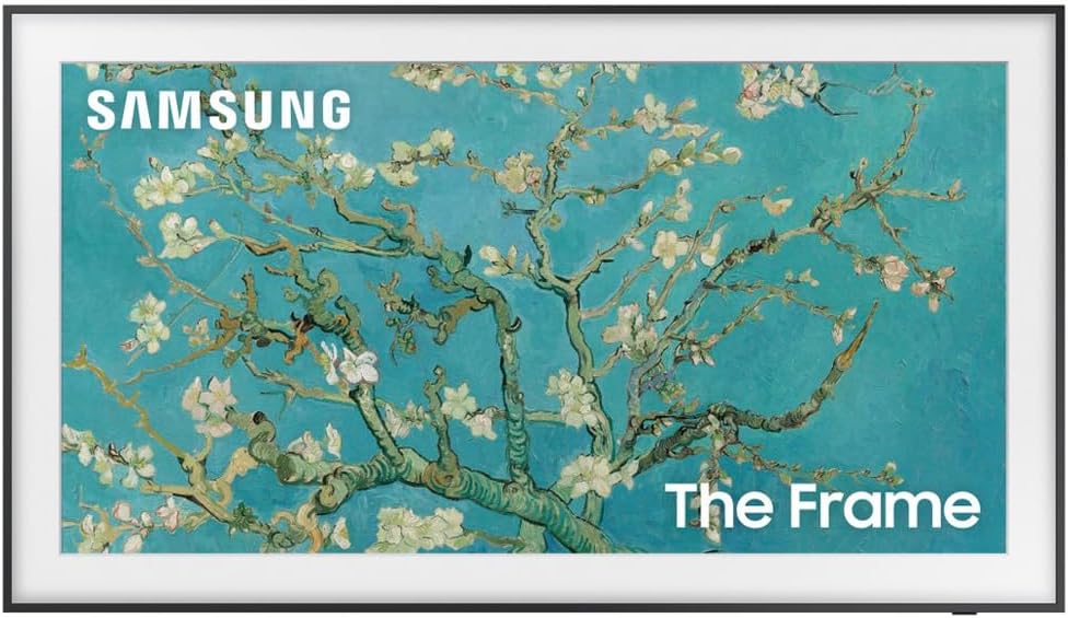 Samsung QN32LS03CB 32 inch The Frame QLED HDR 4K Smart TV (2023) Bundle with HW-LS60D Photo Music Frame Smart Speaker Dolby ATMOS w/Q-Symphony