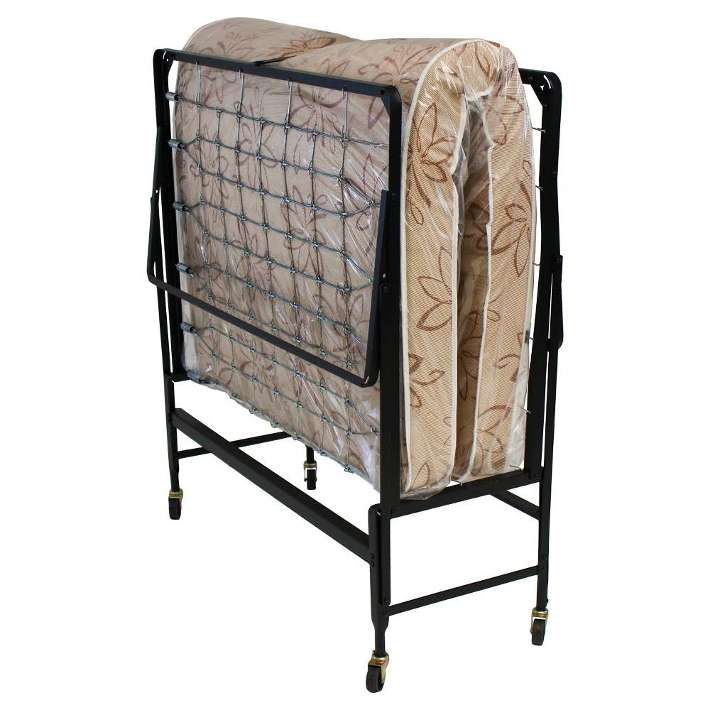 Serta SER-950 39 Poly 39x22 Rollaway Bed with Poly Fiber Mattress, Black/Brown