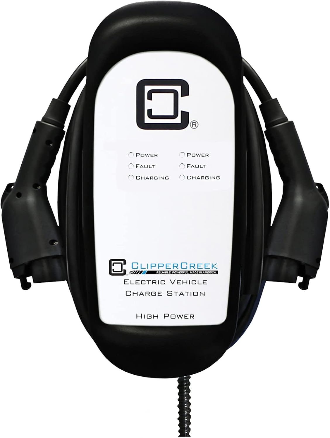ClipperCreek 40 Amps, Level 2, 240 Volts, HCS-D50 EV Charger Hardwired, 2 25 feet Cables, Built for Indoor/Outdoor use, Compatible with All EVs, Made in USA