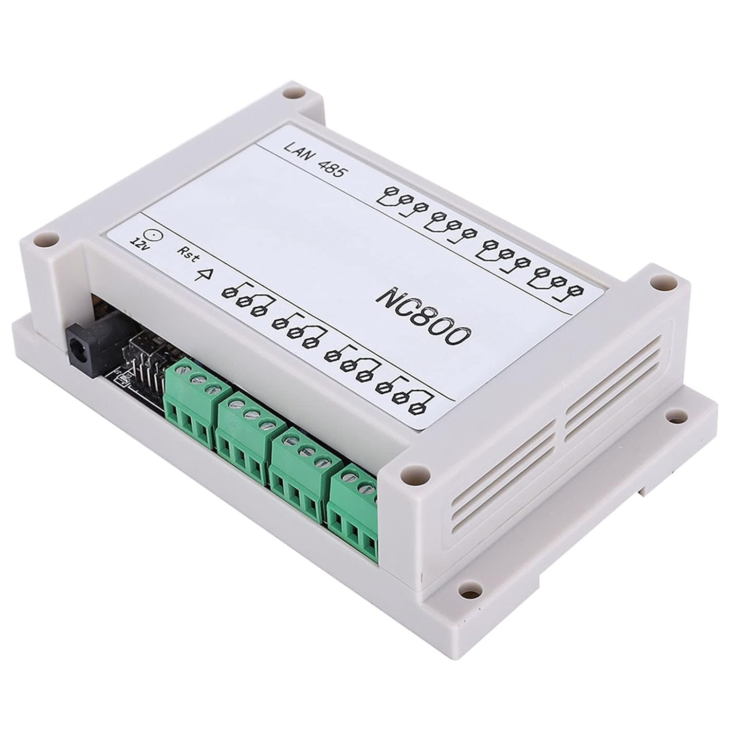 Ethernet RJ45 TCP/IP Relay Remote Control Controller Network Web Server 8 Channels Relay Module Board 250V/AC 10A with Case(White)