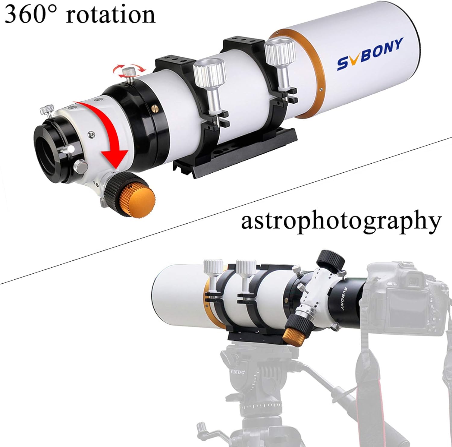SVBONY SV503 Telescope, 70ED F6 Extra Low Dispersion Refractor OTA, Micro-Reduction Rap Focuser, for Astrophotography
