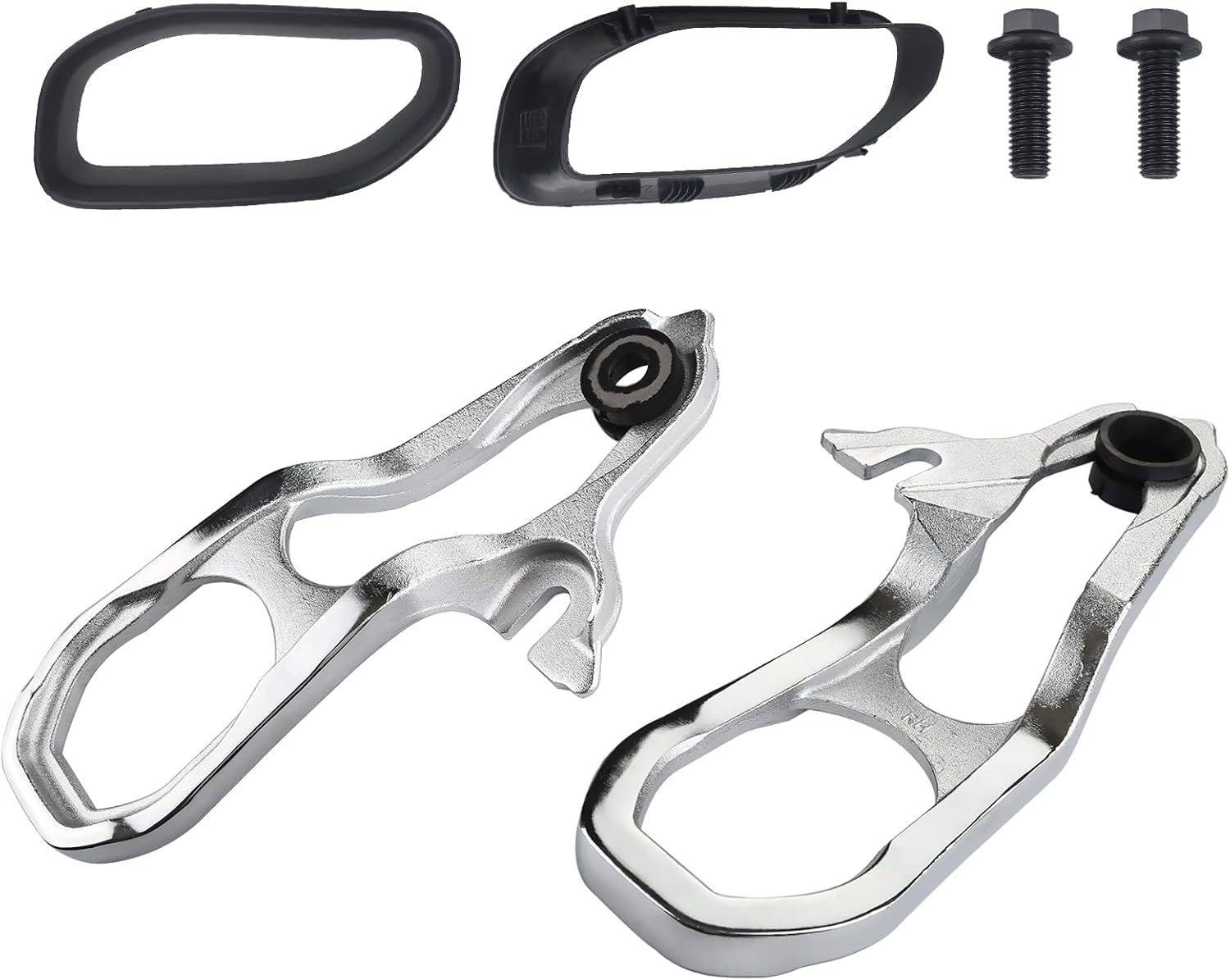 JDMON Compatible with Heavy Duty Front Tow Hook Dodge Ram 1500 2019 2020 2021 Left and Right Side with Hardware Replace 68288777AA 68288776AA Silver Forging Process