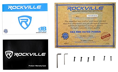 Rockville dB12 2000 Watt Peak/500w RMS Mono 2 Ohm Amplifier Car Amp