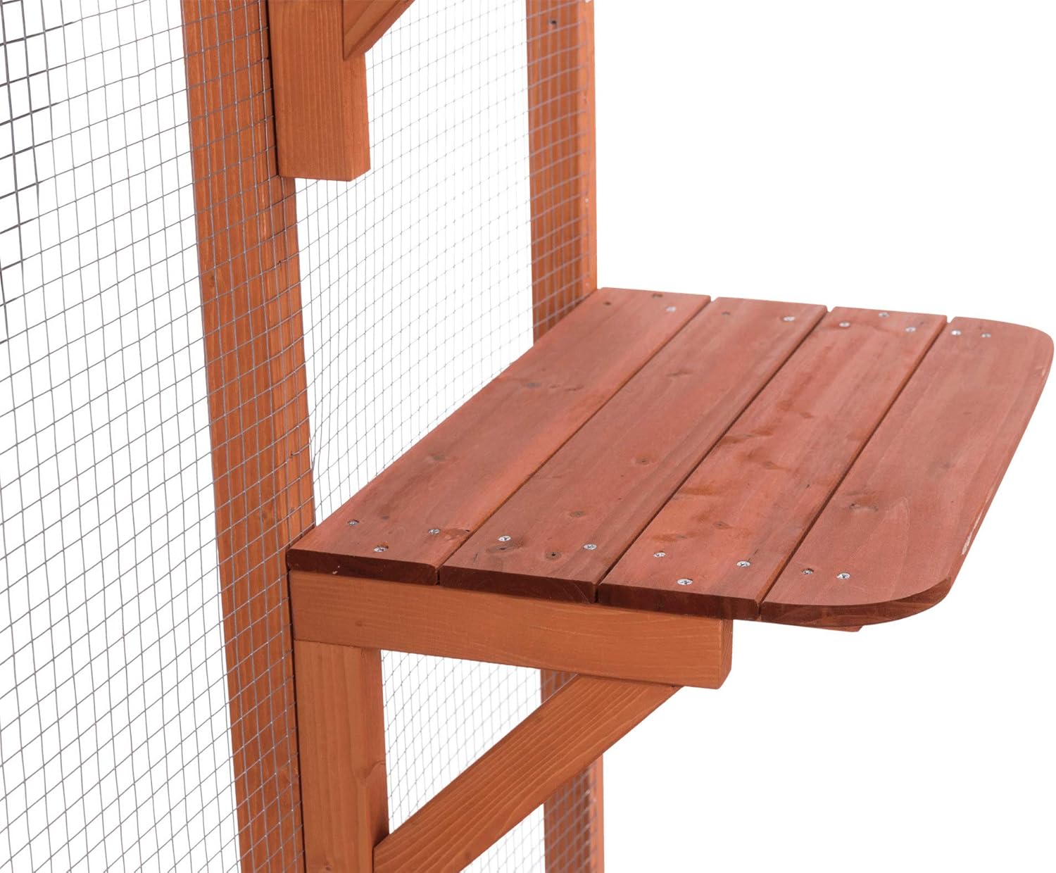 TRIXIE Outdoor Catio, Cat Enclosure with Roof, Large Cat Playpen with Platforms, Cat House, Cat Cage, Run-71 Inch