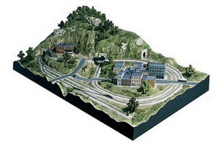Town u0026 Factory Building Set - Kit - Scale: N | Woodland Scenics