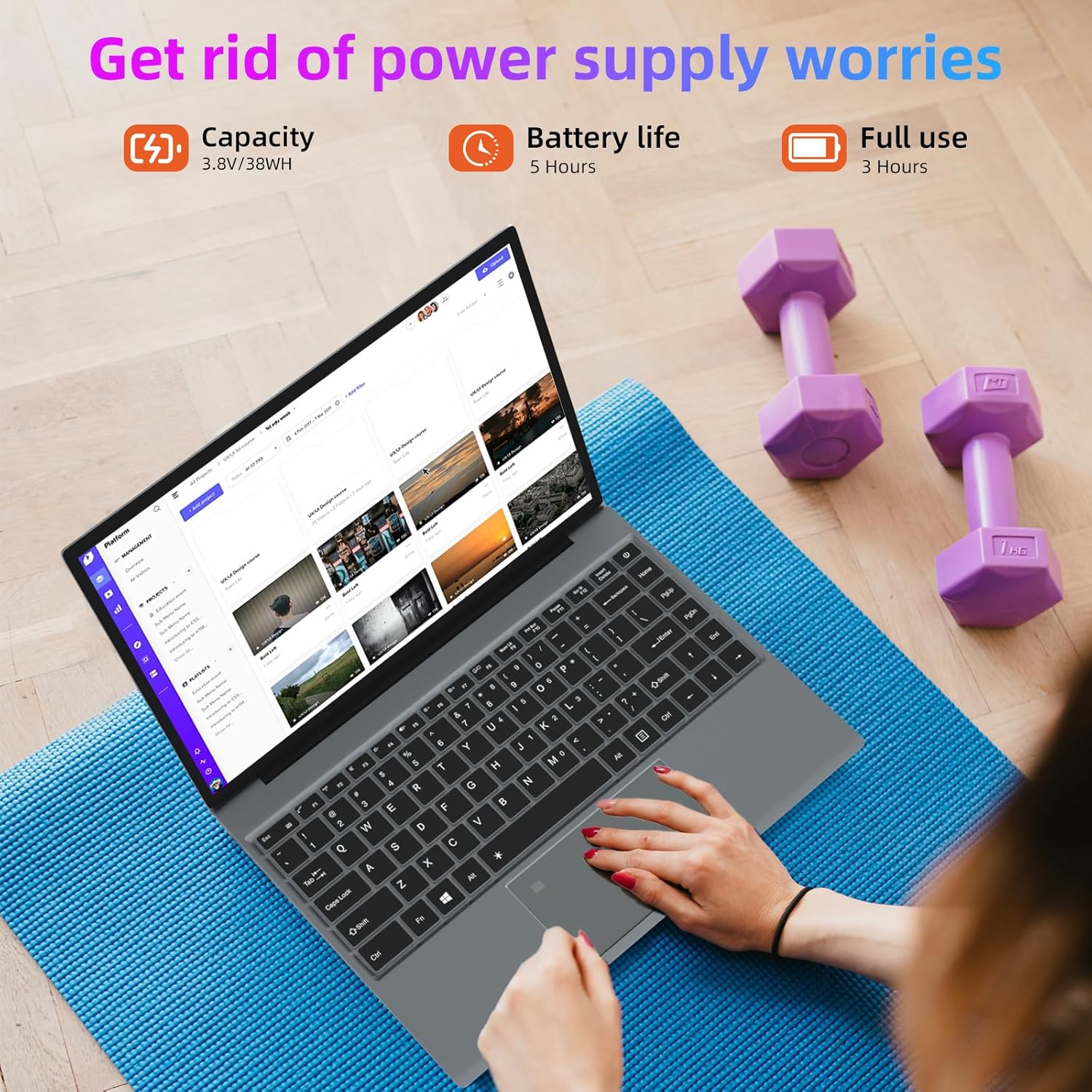 Morostron 13.5" Touch Screen Laptop, Win11 Laptop Computer with N5095, 16GB RAM 256GB SSD, 3000x2000 FHD, Backlit Keyboard, Touch ID, WiFi, USB3.0 * 2, Bluetooth 4.2, HDMI, 38WH Battery, Gray