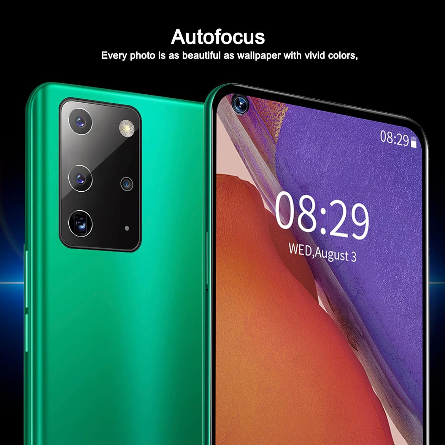 Note23 Pro Unlocked Smartphone, 6.82'' Full Screen Mobile Phone, 2+16G Dual Standby Phone, Support Face Unlock, Support 128GB Memory Card for Android 6.0 Green