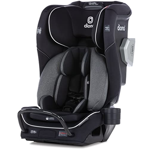 Diono Radian 3QXT SafePlus 4-in-1 Rear and Forward Facing Convertible Car Seat, Safe Plus Engineering, 4 Stage Infant Protection, 10 Years 1 Car Seat, Slim Fit 3 Across, Yellow Mineral