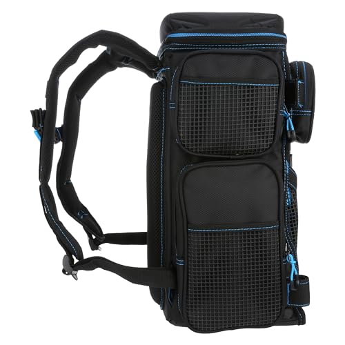 Evolution Fishing Drift Series Tackle Backpack – Seafoam, 3600 Size, Outdoor Rucksack w/ 6 Fishing Tackle Trays, Built In Rain Fly, Heavy Duty Fishing Backpack, Tackle Carrying Case