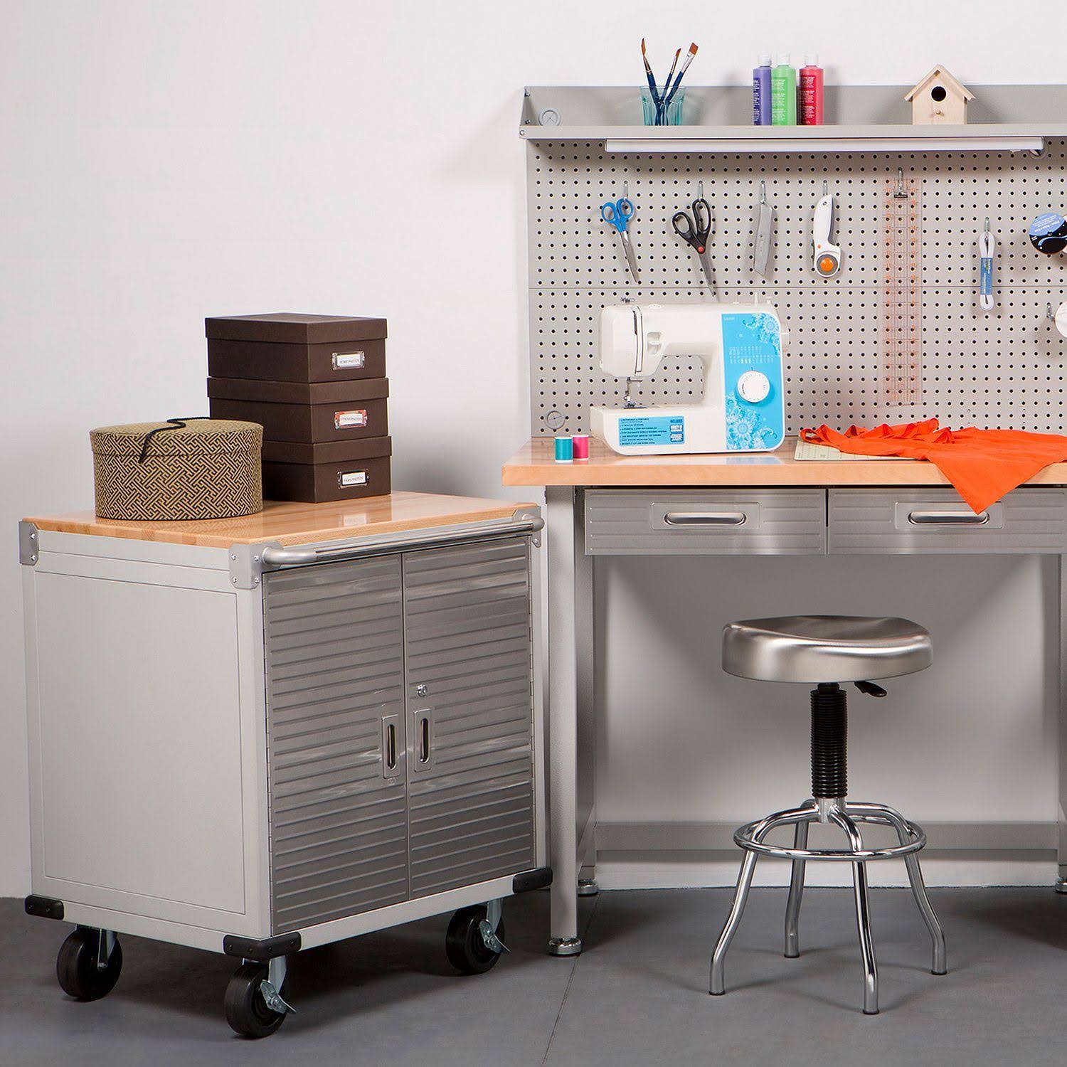 Seville Classics UltraHD 2 Door Rolling Cabinet