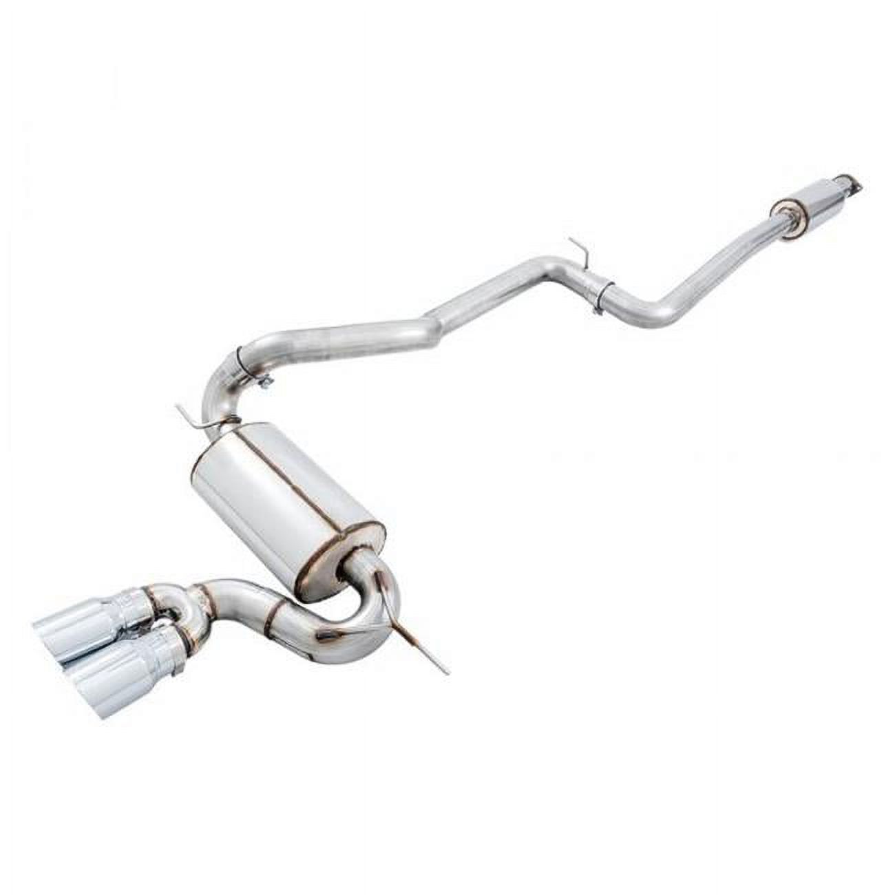 AWE Tuning Ford Focus ST Touring Edition Cat-back Exhaust - Resonated - Diamond Black Tips