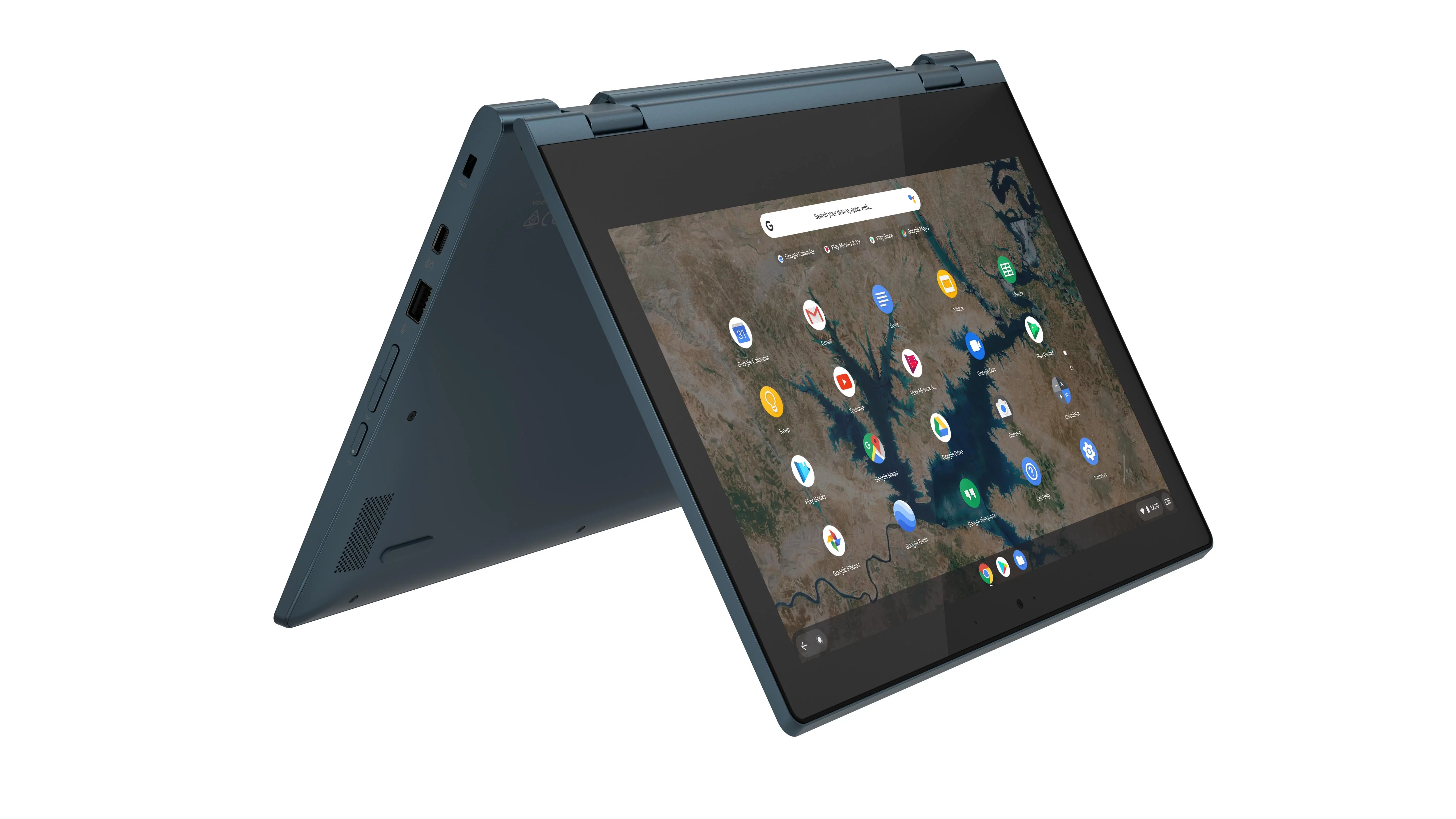 Lenovo Ideapad Flex 3 Chromebook - 11.6" Touchscreen 2-in-1 - Intel Celeron N4020 - 4GB - 32GB eMMC - Abyss Blue - Chrome OS - 82BB0009US