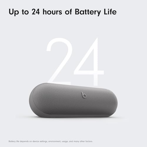 Beats Pill - Portable Bluetooth Speaker- Up to 24H Battery Life, Water Resistant, Bluetooth, Apple & Android Compatible, Seriously Loud Sound for Home, Outdoor and Travel- Champagne Gold