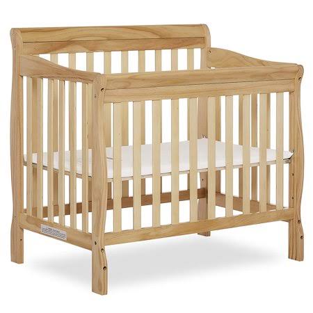 Dream on Me Aden 4-in-1 Convertible Mini Crib in Natural, Greenguard Gold Certified