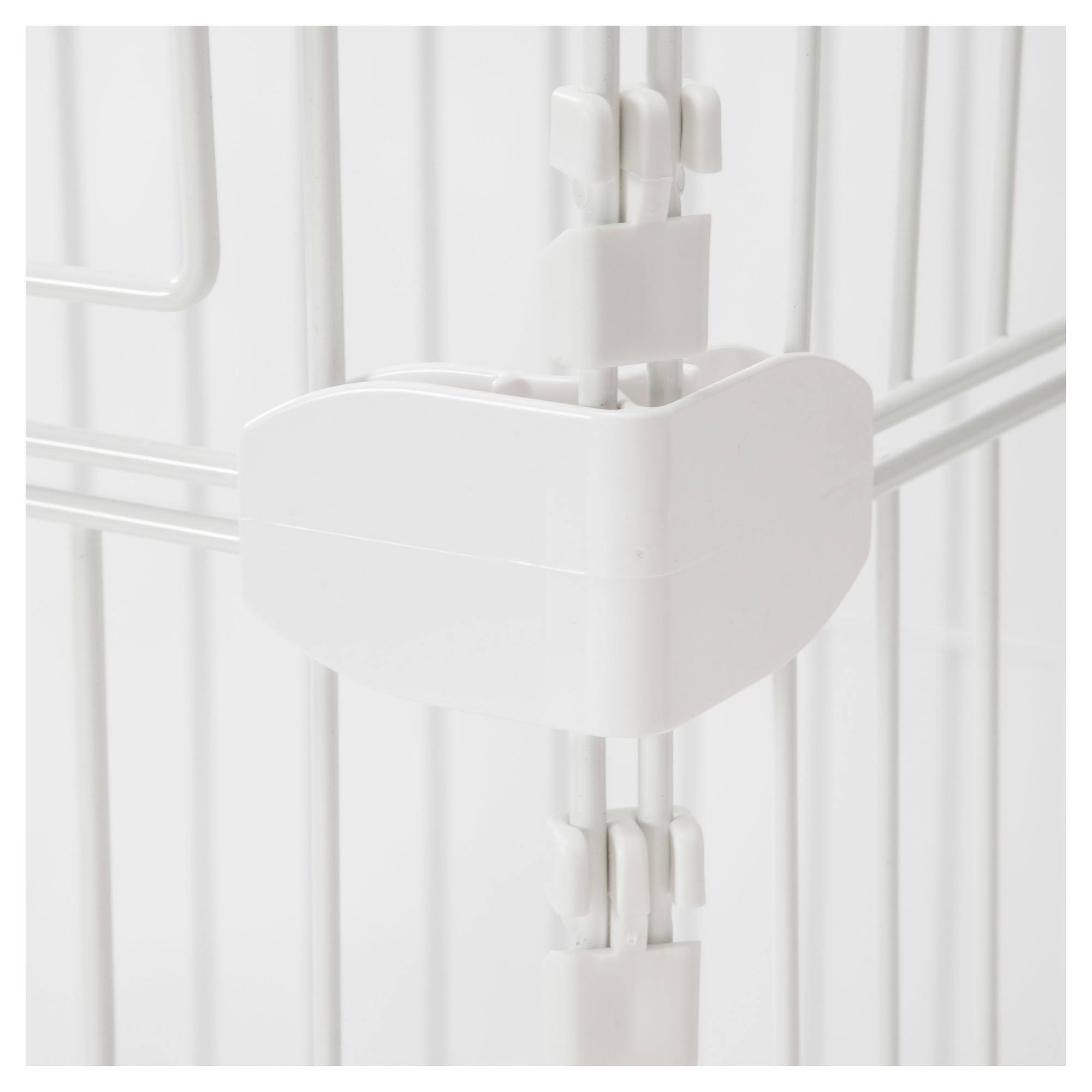 Iris 2-Tier Wire Cat Cage - White