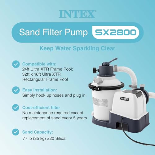 INTEX Krystal Clear Sand Filter Pumps for Above Ground Pools