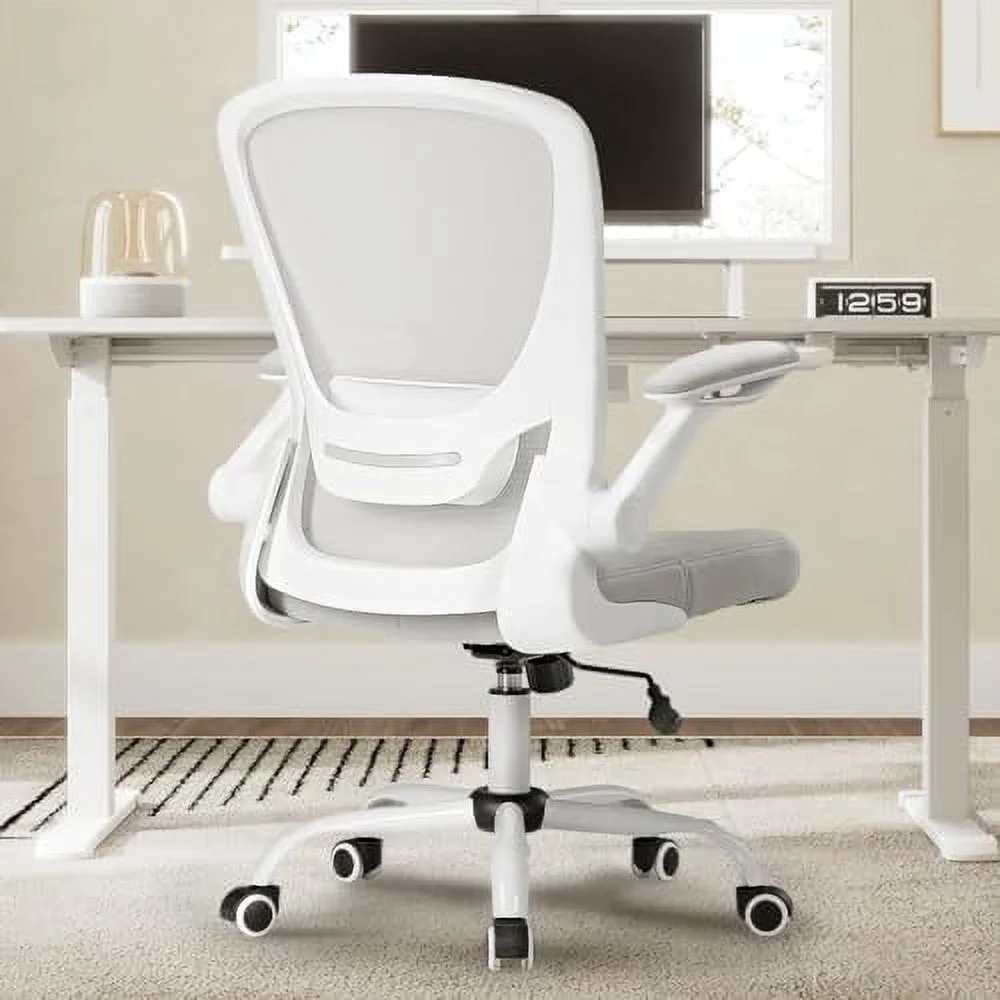 FDSHOIYN ERGONOMIC Ergonomic Office Chair  Comfortable Office Chair with Lumbar Support  Breathable Mesh Chair with Adjustable Height  Home Office Desk Chairs with Flip-up Armrests  Rolli - Curated Treasures Market