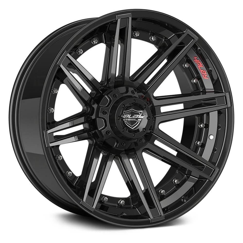 Ram Truck 2500 4Play Brushed Black 4P08 Wheel