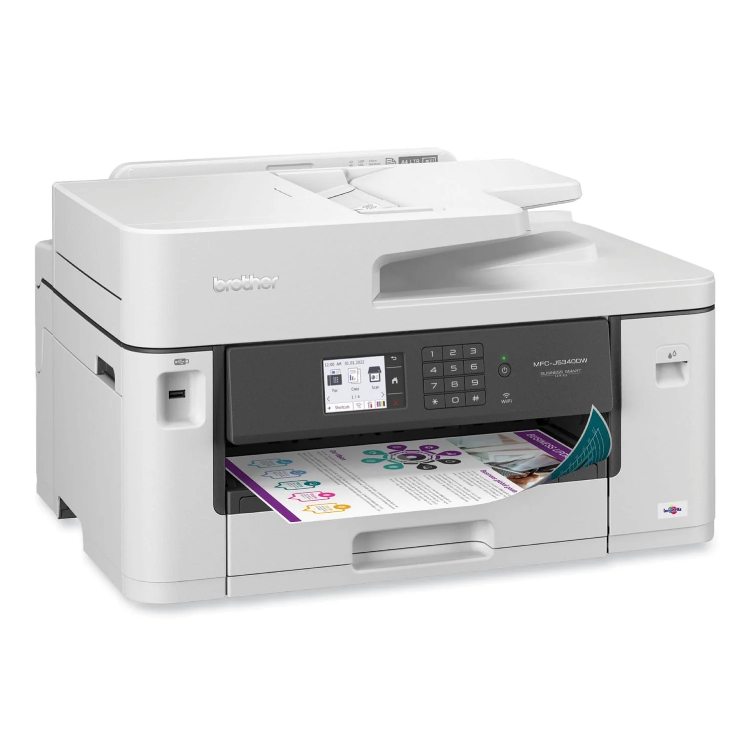 Brother MFC-J5340DW Business Color Inkjet All-in-One Printer with Printing Up to 11”x17 (Ledger Size)