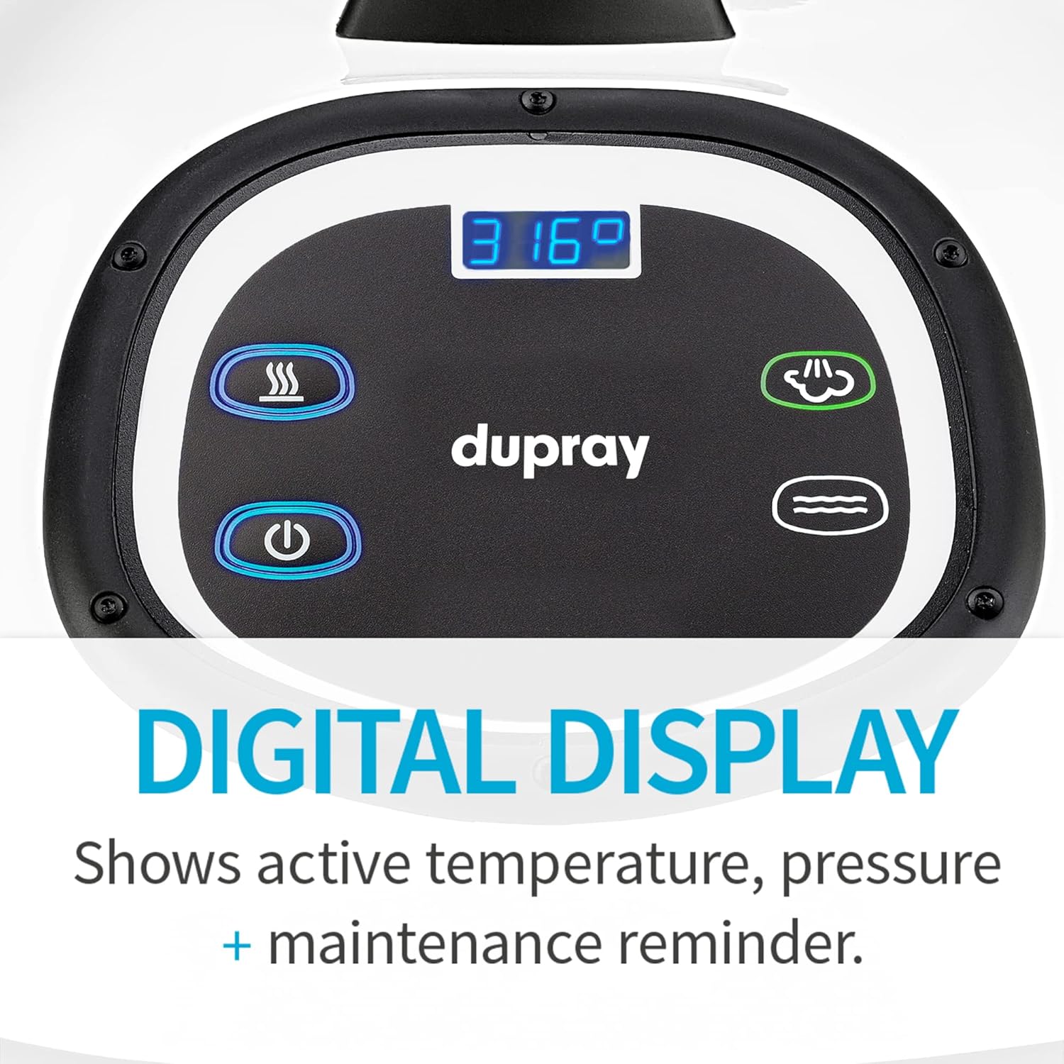 Dupray Tosca Steam Cleaner Commercial Steamer Made in Italy for High End Professional or Home Cleaning and Disinfection