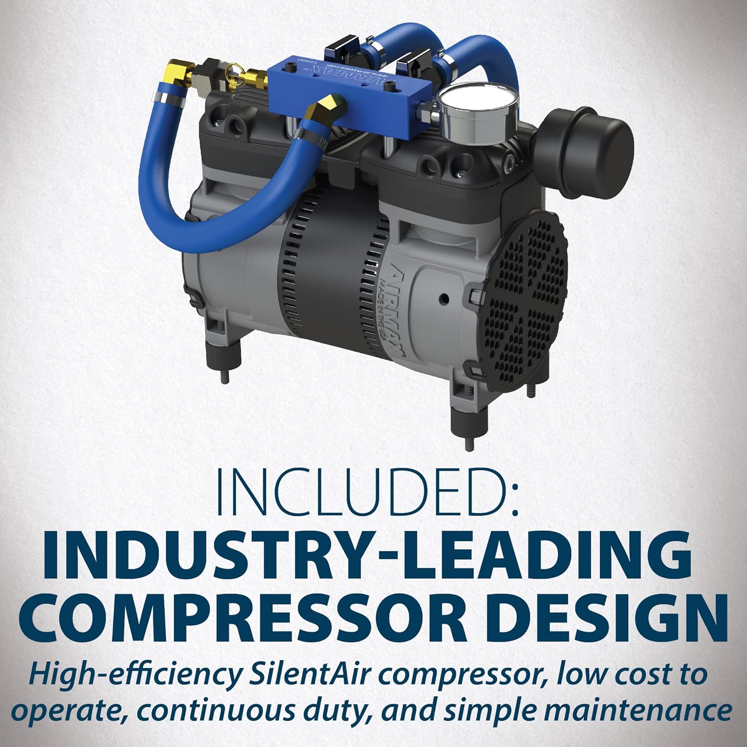 Airmax PondSeries PS20 Aeration System, Pond & Lake Aerator, Aerate Ponds & Lakes up to 2 Acres, Quiet & Energy Efficient Compressor, Maximum Water Circulation, 2 Air Diffuser Kit, 115v