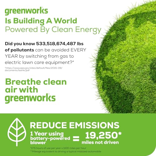 Greenworks 80V Backpack Blower, 2.5Ah Battery