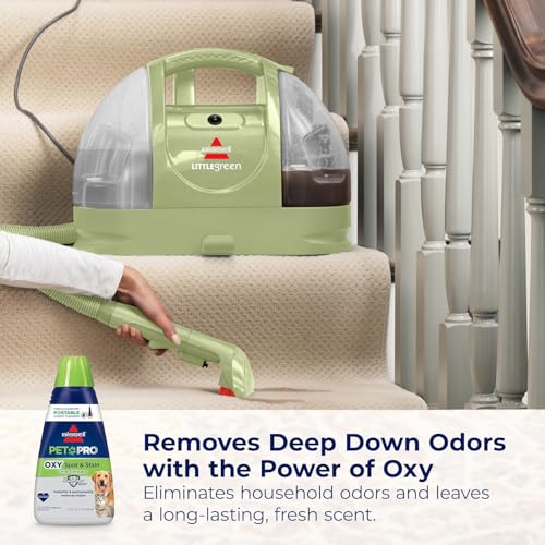 Bissell Little Green Pet Deluxe Portable Carpet Cleaner and Car/Auto Detailer, 3353, Gray/Blue