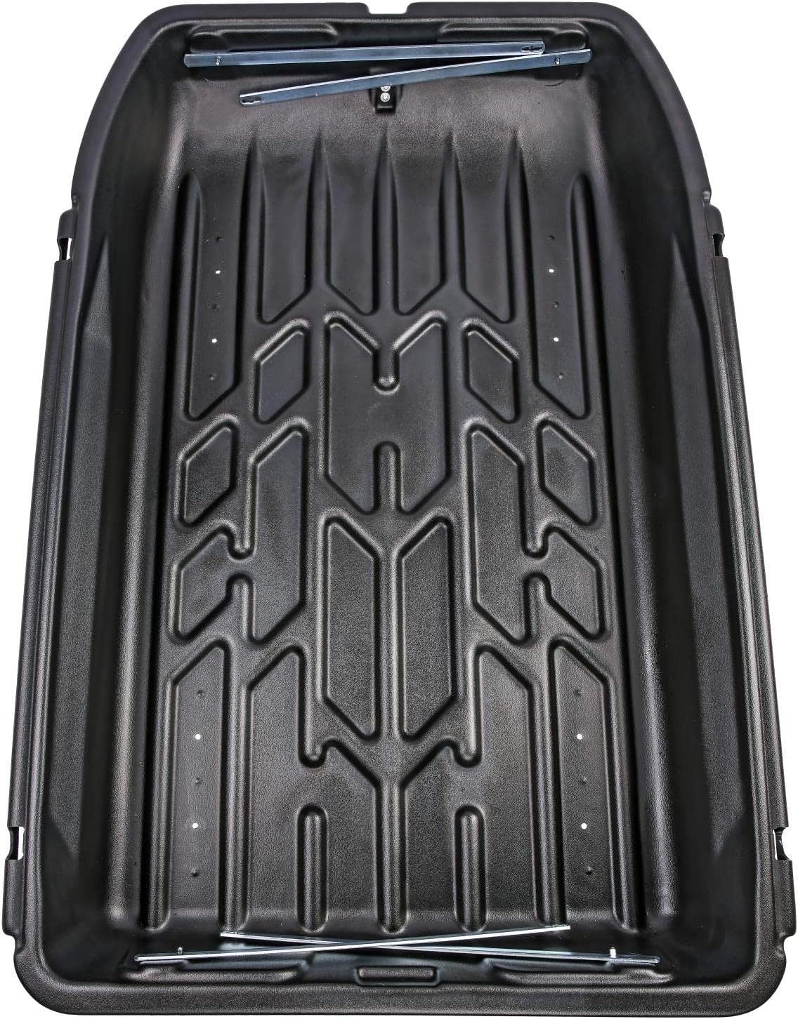 JEGS Rooftop Cargo Carrier for Car Storage - Small Roof Rack Cargo Carrier - Heavy Duty Waterproof Storage - Made in USA - 10 Cubic Ft - 110 Lb Capacity - Zero Tool Easy Assembly - Aerodynamic Design