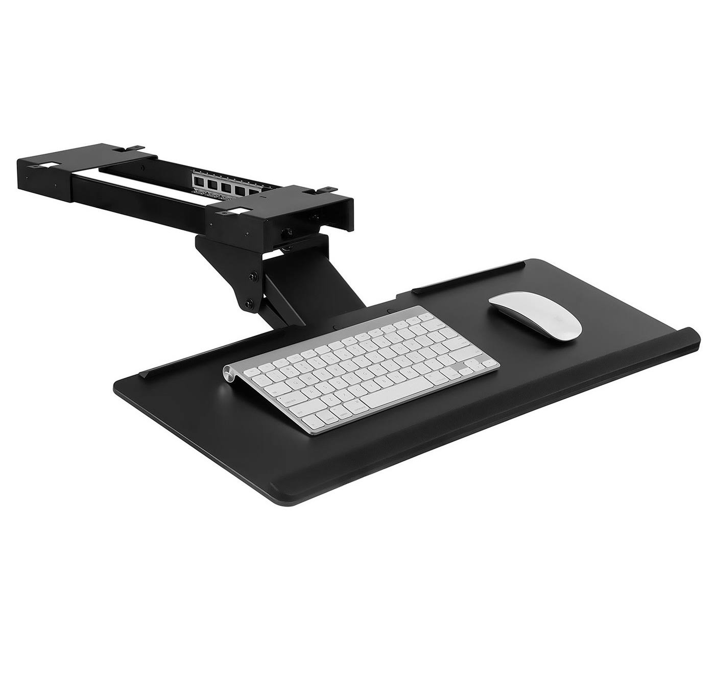 Mount-It! Under Desk Computer Keyboard and Mouse Tray, Black MI-7135