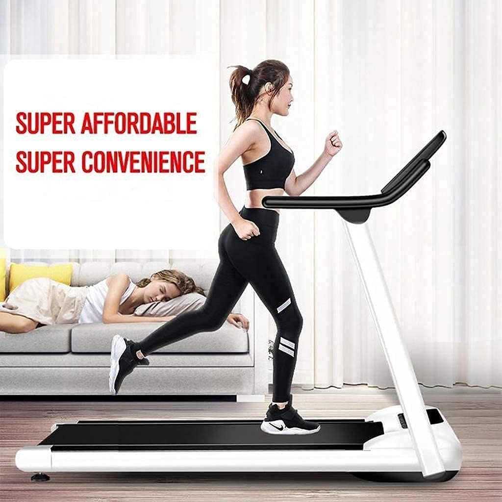Folding Treadmills Indoor Folding Treadmill Small Electric Treadmill with LCD Monitor Ultra-Quiet Walkinghine Running Exercise
