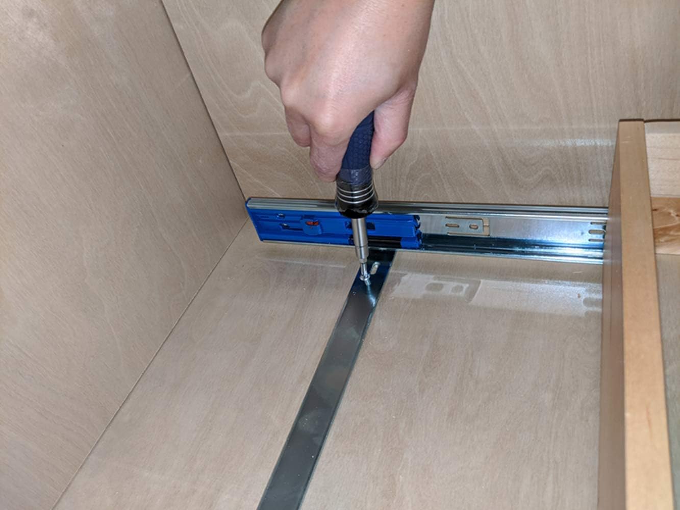 Soft Close Wooden Drawer Box Organizer Pull Out Under Cabinet Sliding Shelf Base Kitchen Bathroom Vanity Under Sink Pull Out Organizer Drawer Roll Out Wood Box Storage Shelve (26 Inch (26''W x 22''D))