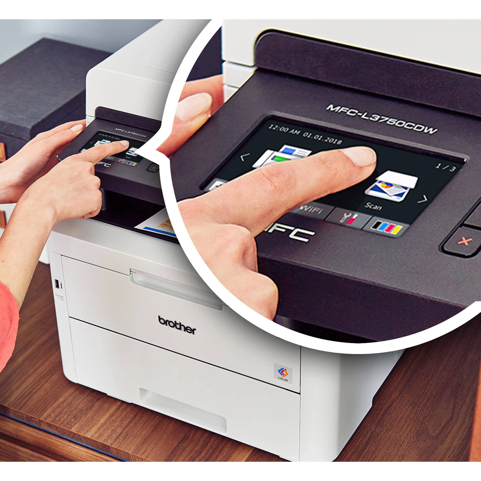 Brother MFC-L3750CDW Wireless Multifunction Color Laser Printer
