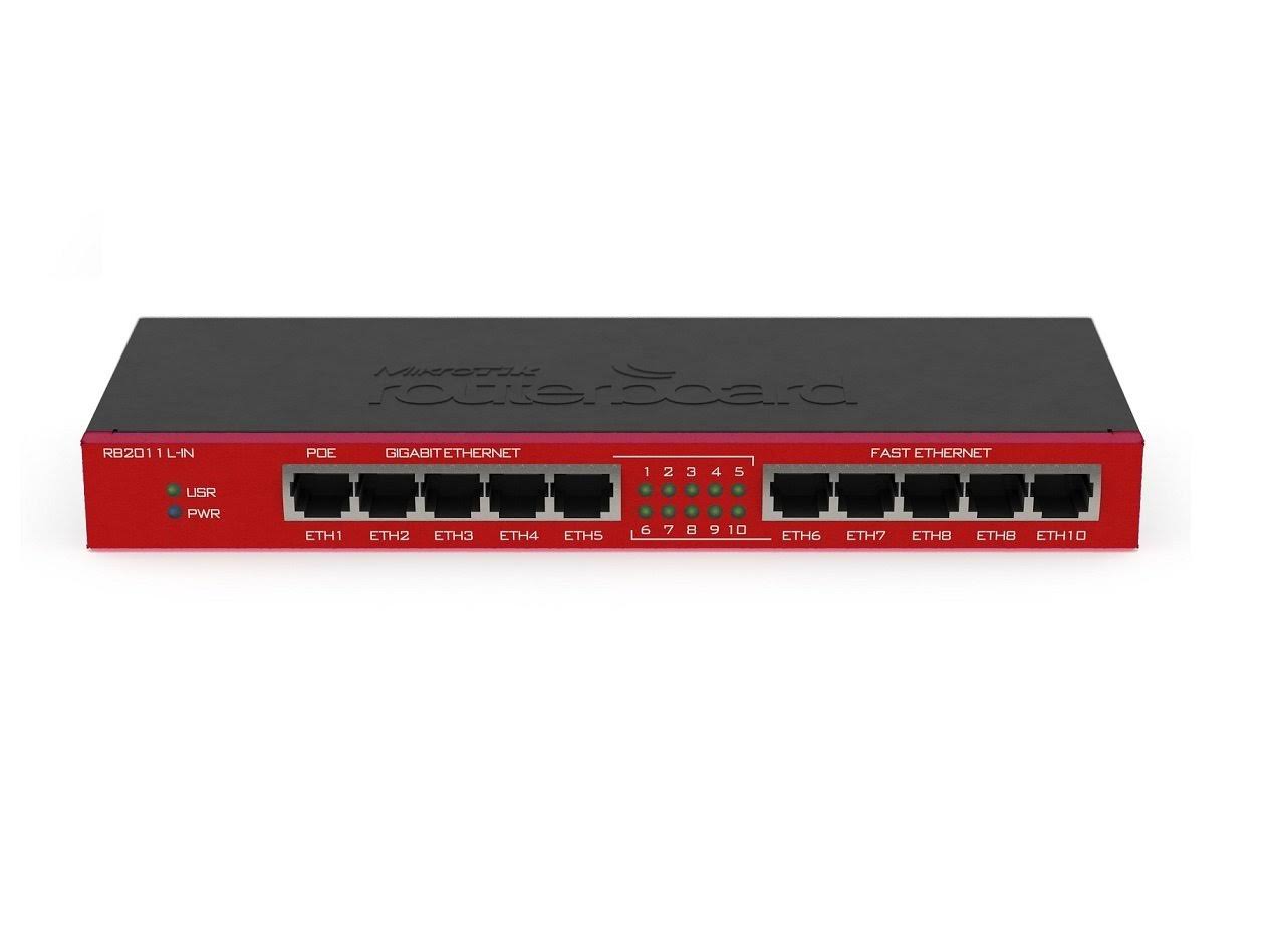 Mikrotik RouterBOARD RB2011iL-IN 10 Port Layer 3 Gigabit Switch Router
