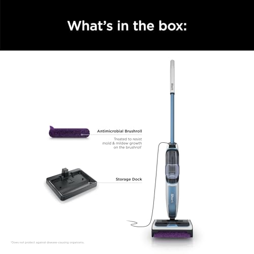 Shark SD201 Steam Pickup 3-in-1 Steam Mop Picks Up Debris, Deep Scrubs, & Steam Sanitizes All At Once, Lightweight Steam Cleaner for Home w/Sealed Hard Floors like Hardwood, Tile & Laminate (Renewed)