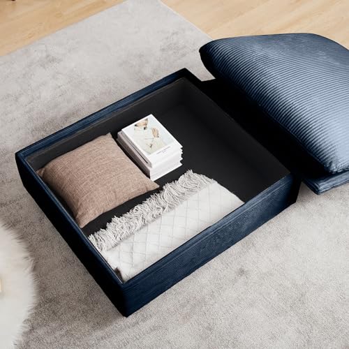 Accent Chair Oversized Arm Chair Corduroy Fabric Single Sofa Chair with Storage Ottoman Comfy Reading Chair Extra Large Extra Deep Extra Wide Living Room Chairs for Bedroom Office Apartment