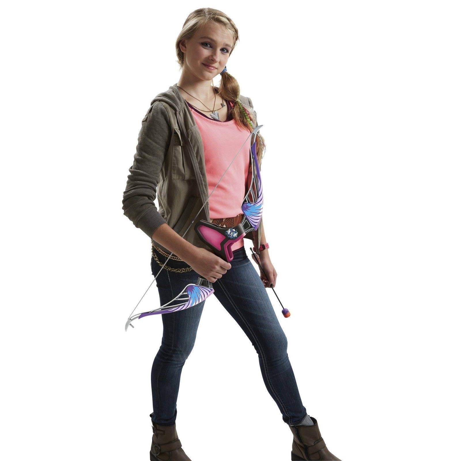 Nerf Rebelle Agent Bow Blaster with Purple Arrows