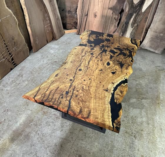 Classic Epoxy Live Edge Indoor Dining Table Epoxy Coffee Table Living Room Table Epoxy Table Top Home Décor Conference Table Wooden Table Patio Table (30" Inches Tall, 36 x 24 Inches)