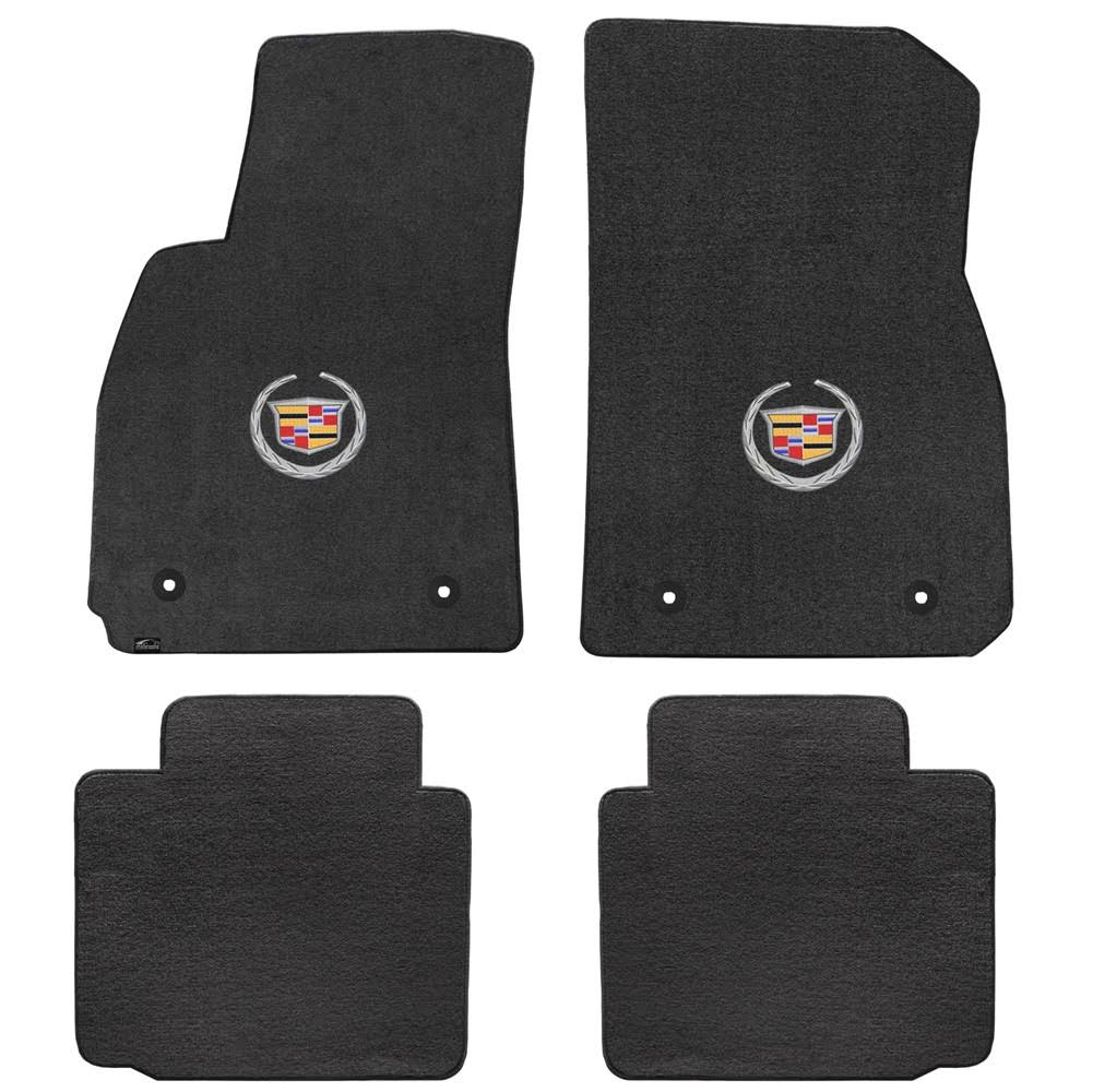 Lloyd Mats 620093 XTS 2013-2015 4 Piece Ebony Velourtex Cadillac Logo Mat