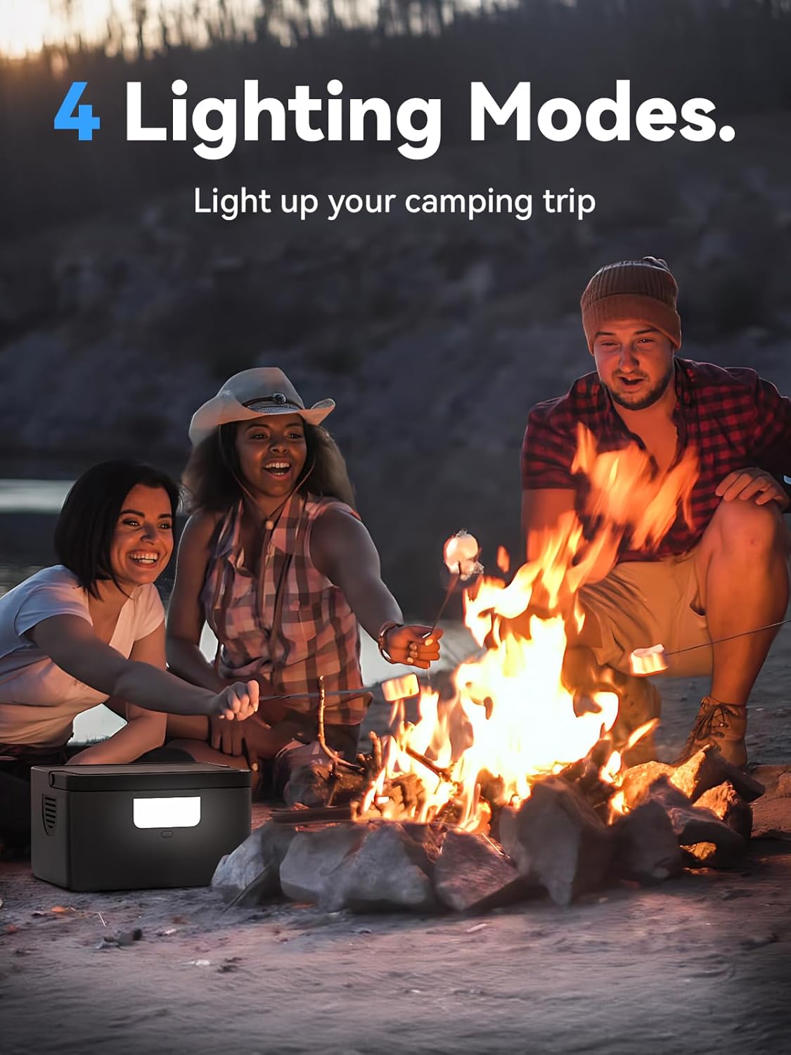 Portable Power Station 300W, SHINEGIANT 256Wh LiFePo4 Power Station with USB-C PD60W, 120V Pure Sine Wave AC Outlet, Solar Generator for Camping, Small Generator for Outdoor Travel Emergency Home Use