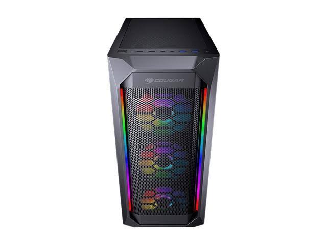Cougar Case MX410 Mesh-G RGB ATX Gaming Mid-Tower Tempered Glass USB