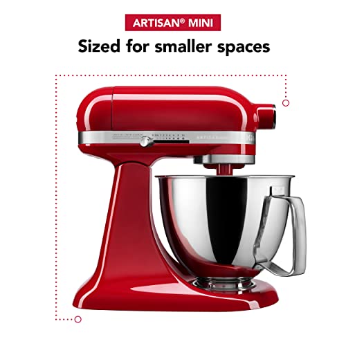 KitchenAid Artisan Mini 3.5 Quart Tilt-Head Stand Mixer - KSM3316X - Candy Apple Red